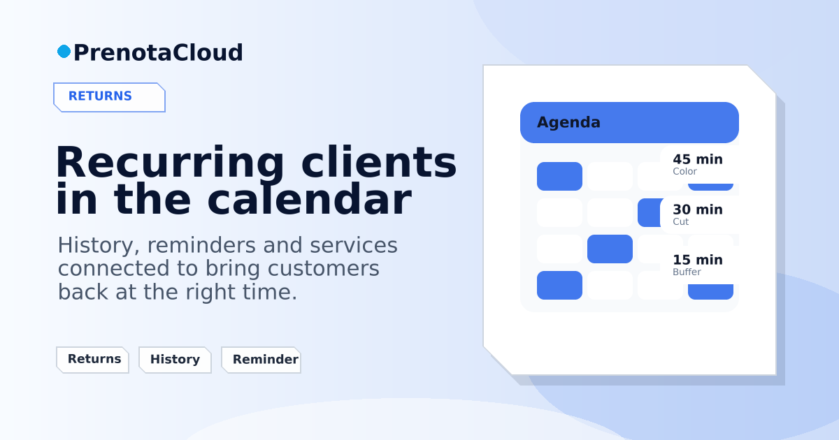 Recurring clients and booking calendars: organizing returns without manual chasing