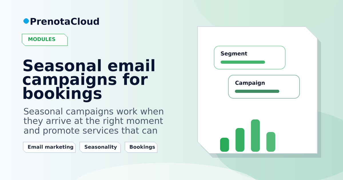 Seasonal email campaigns for bookings: planning useful sends without overwhelming customers