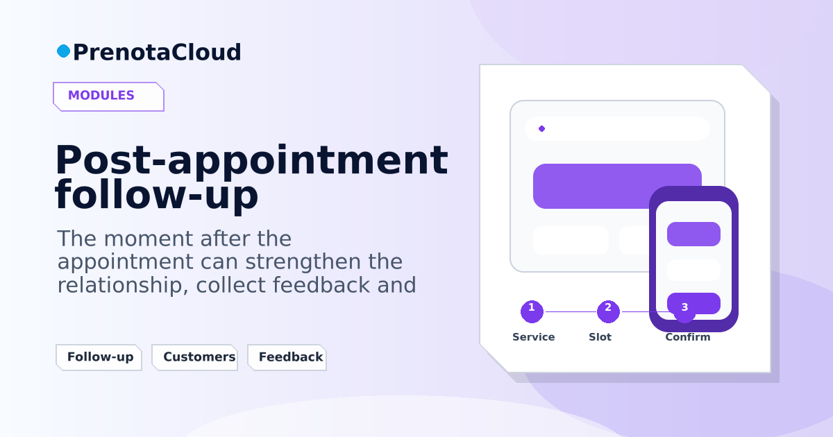 Post-appointment follow-up: what to send after a visit to increase trust and returns