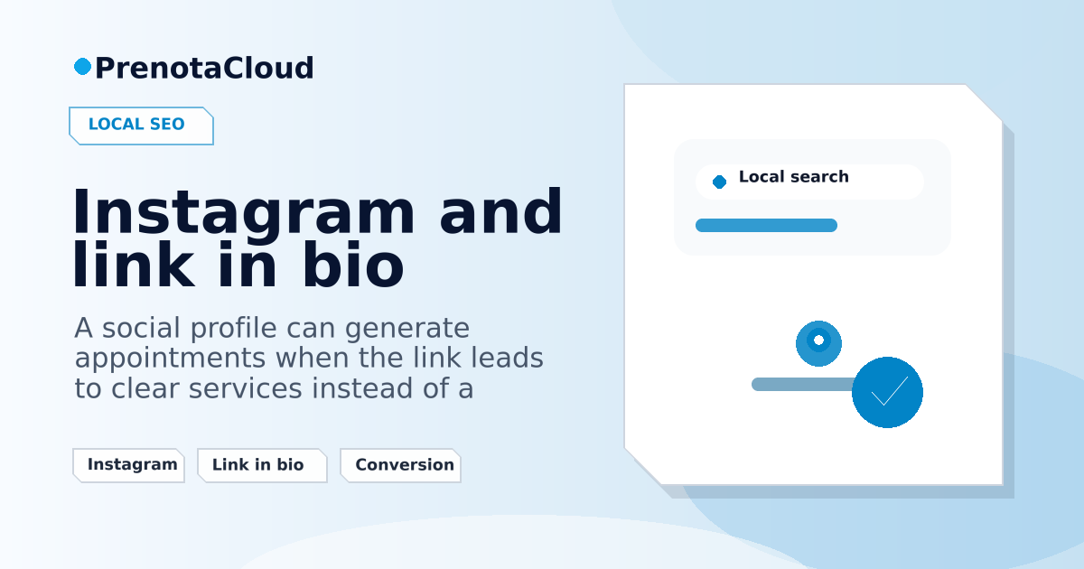 Instagram and link in bio: moving followers to booking without losing steps