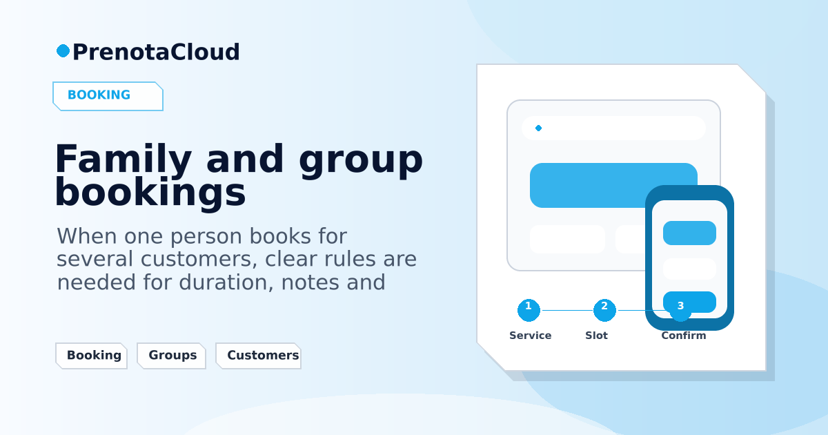 Family and group bookings: managing linked appointments without confusion
