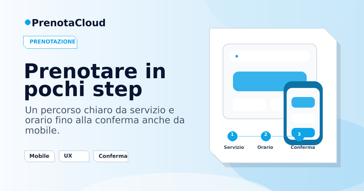 Prenotazione online in pochi step: cosa deve vedere davvero il cliente