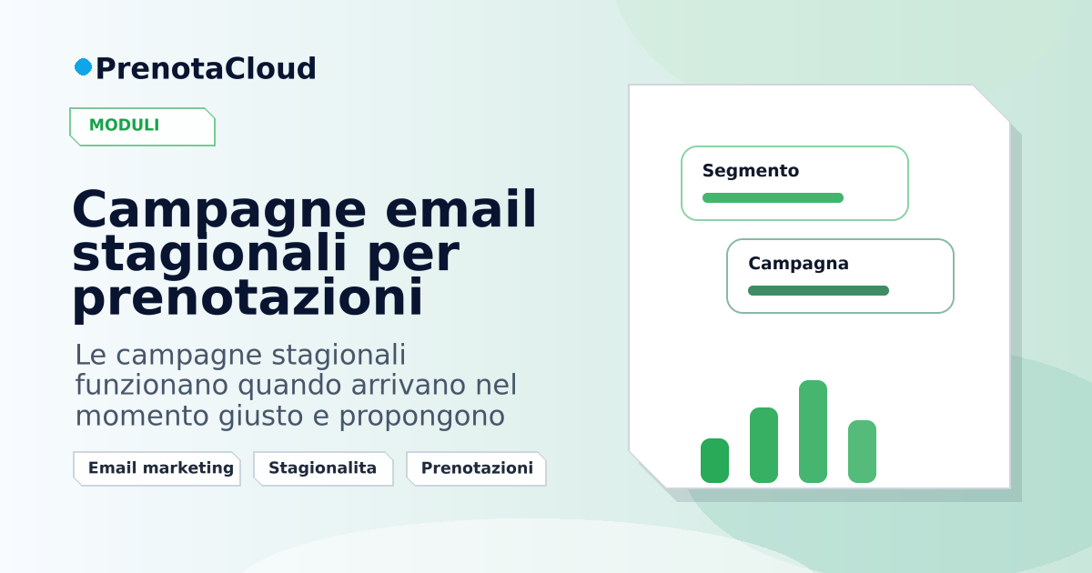 Campagne email stagionali per prenotazioni: pianificare invii utili senza saturare i clienti