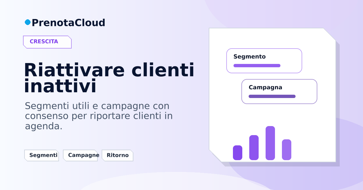 Newsletter per clienti inattivi: come riattivare prenotazioni senza fare spam