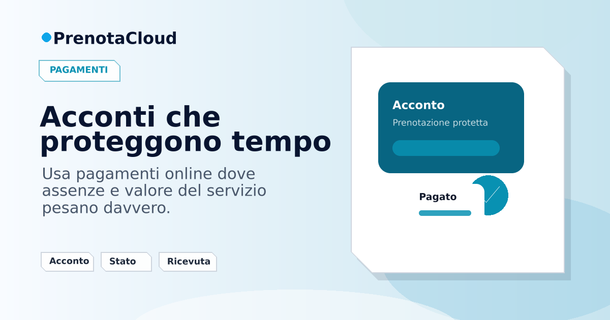 Pagamenti online e acconti: quando servono davvero nelle prenotazioni