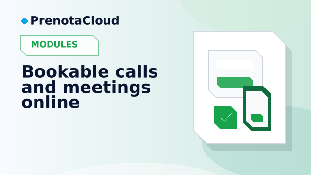 Bookable calls and meetings online: availability, links and preparation without endless messages