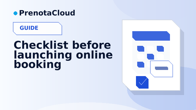 Checklist before launching online booking: what to check before going live