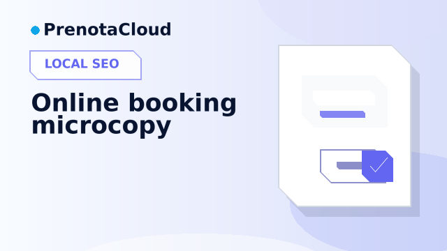 Online booking microcopy: short words that help customers complete the booking