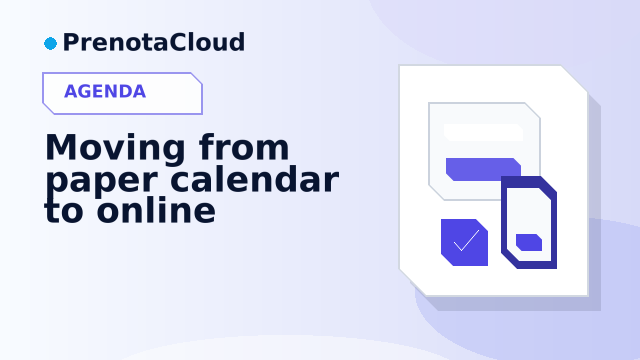 Moving from paper calendar to online scheduling: a gradual method to keep control