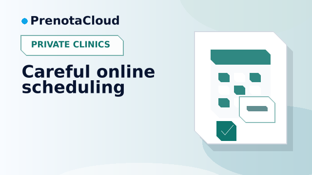 Online scheduling for private clinics: simple booking and organized information