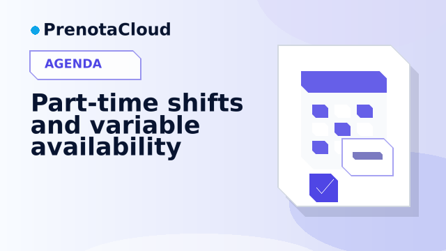 Part-time shifts and variable availability: making the team bookable without errors
